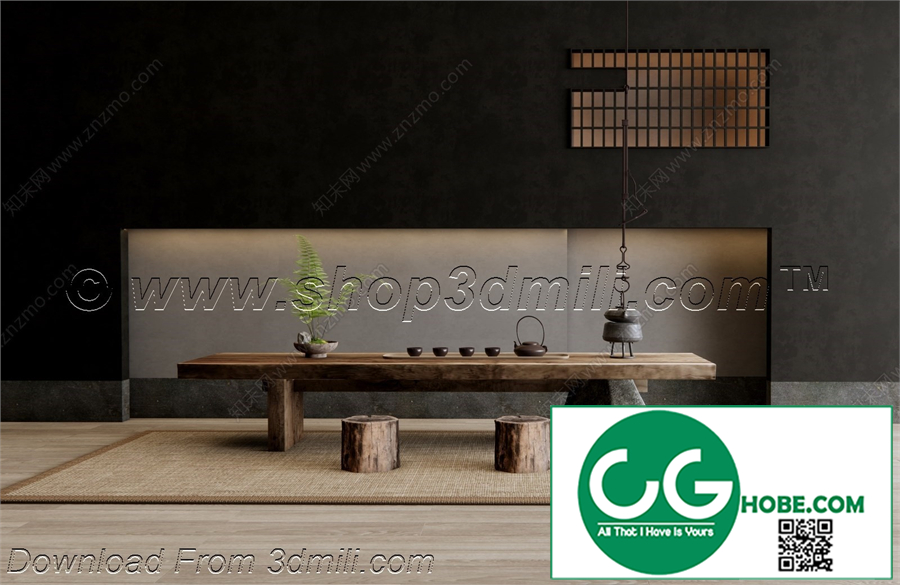 Tea Room 46 3D Model